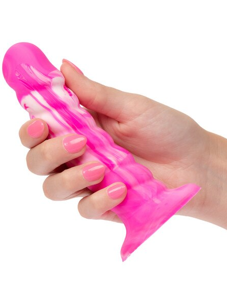 Twisted Ribbed Probe in pink – versatile anal toy by Twisted Love for solo or couples’ erotic play