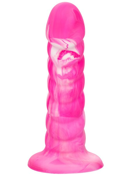 Twisted Ribbed Probe by Twisted Love – soft, flexible pink anal toy for sensual and intimate use