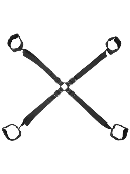 Velvet Noir Hog Tie and Cuff Set adjustable for versatile BDSM experiences