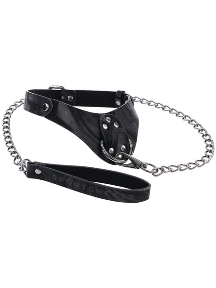 Velvet Noir Collar with Leash – premium fetish accessory for sensual restraint, kinky play, and intimate dominance scenarios