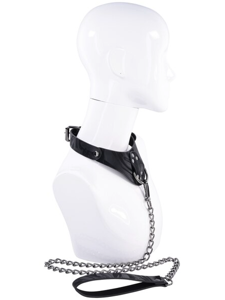 Black Velvet Noir Collar and Leash Set – body-safe bondage accessory for fetish play, power exchange, and sensual adventures