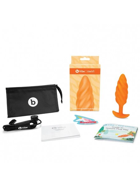 Zoe Ligon Collection Swirl Texture Plug Orange